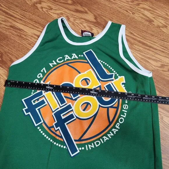 Vintage 1997 NCAA Final Four Jersey Mountain Dew Green Size XL Indianapolis Top - Picture 8 of 9